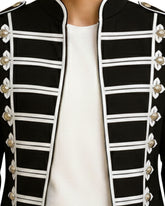 Black & White Military Jacket